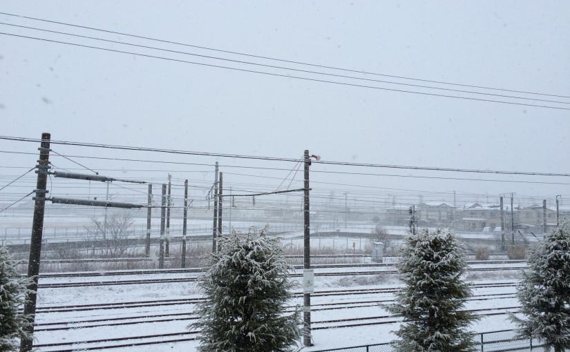 弥生の始まり…雪景色の朝