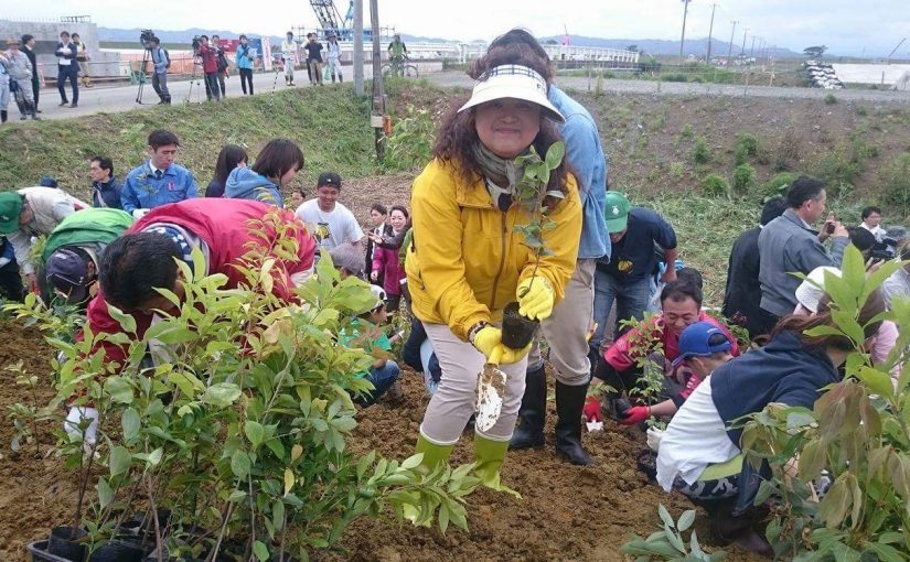 千年希望の丘植樹祭出席でした